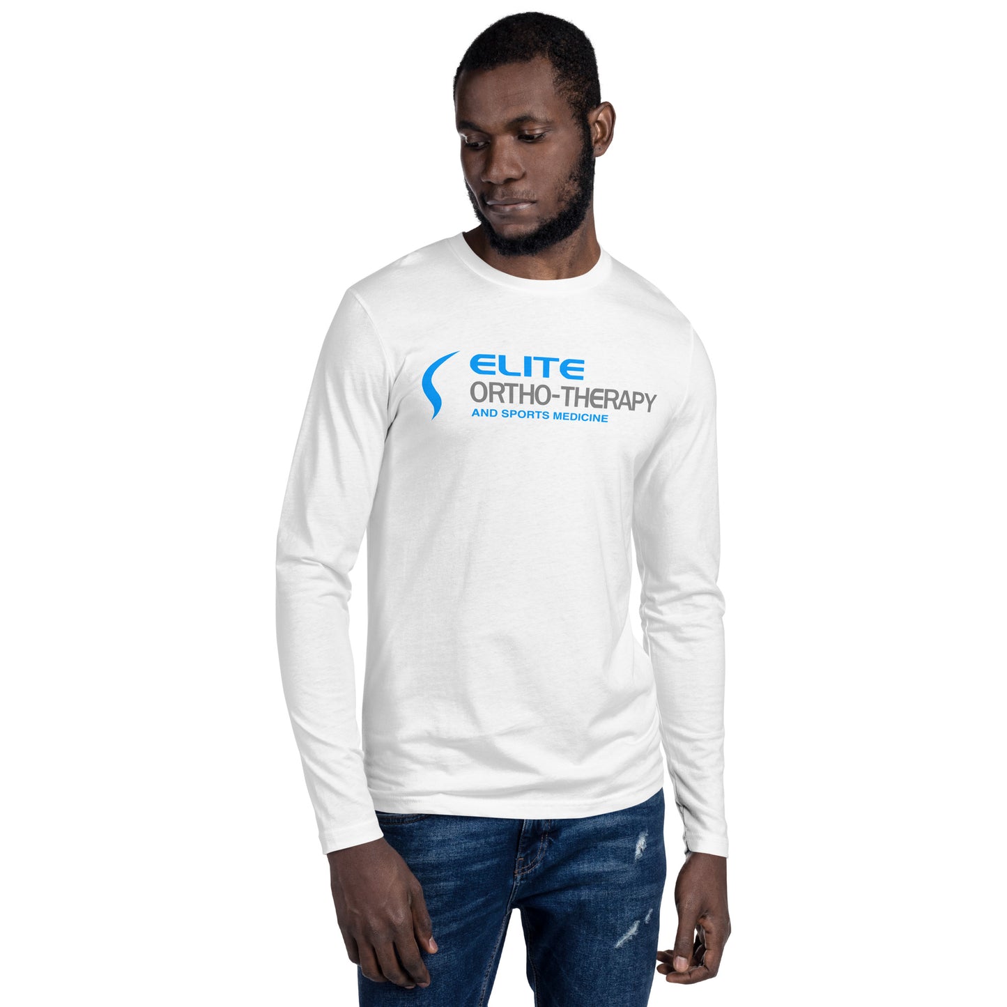 Mens Long Sleeve Fitted Crew